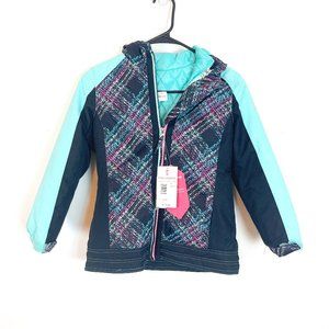 Free Country Girls Long Sleeve Full Zip Hooded Jacket Size 6X NWT